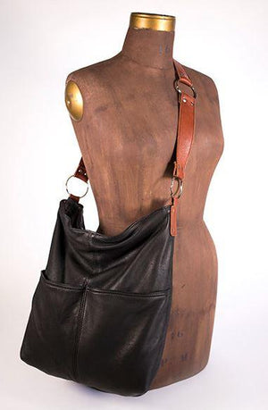 Leather Bucket Bag Purse