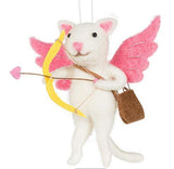 Cupid Cat Ornament