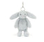 Silver Bunny Keychain