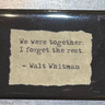 Walt Whitman Quote Fridge Magnet