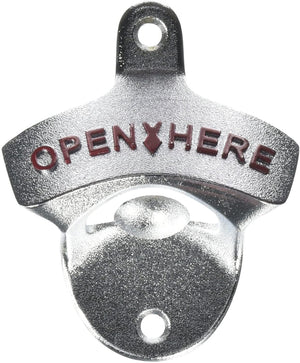 Open Here Wall Mount Bottle Opener