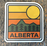 Alberta Sunset Scene Sticker