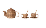 Rattan Tea Set