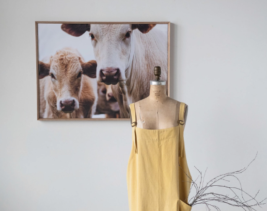 Cows in Pasture Wall Decor, bring home some new friends to watch over you in your living room or office. The wall decor features two cows.