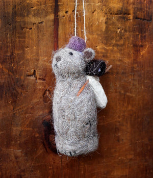 Backpacking Bear Ornament