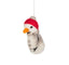 Felt Snowman Ornament - Red/Gray