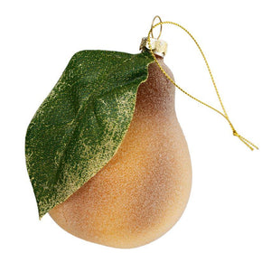 Glass Pear Ornament